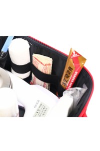 SKFAK017 custom-made home first aid kit design reflective strip first aid kit supplier comfortable portable first aid kit outdoor home car emergency kit portable first aid kit orange red detail view-2
